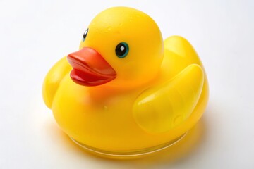 Yellow Rubber Duck Close-up: Bird's Eye View  Image