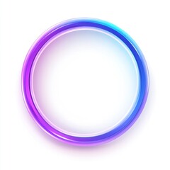 Fototapeta premium Abstract colorful glowing circle frame.