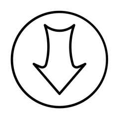 Arrow Down icon design