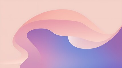 Abstract Pastel Pink and Purple Wave Design