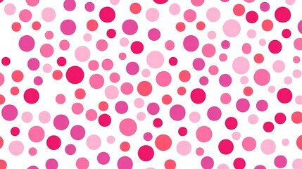 Pink Retro Polka Dot Seamless Pattern Background Vector
