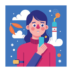 Health problems concept vector illustration