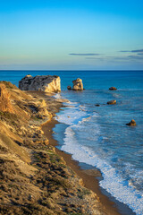 Aphrodite's Rock, or Petra tou Romiou, near Pissouri, Paphos, Cyprus	