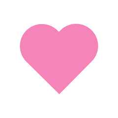 Pink Heart Icon. Pink Love, Heart Symbols.