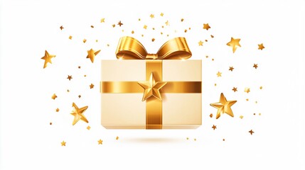 Luxurious Golden Star Gift Voucher for Special Discounts on Professional Services