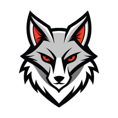 Jackal head mascot logo art illustration