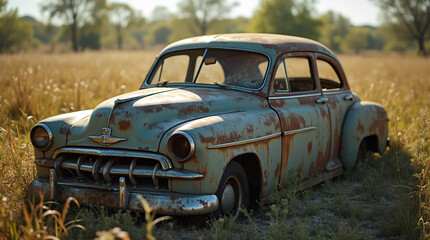 Fototapeta premium Old Rusty Antique Car