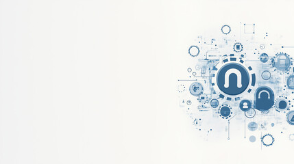 Obraz premium Digital Security Illustration