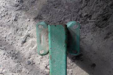Iron Gate Wheel on Rough Concrete Surface