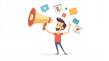 Professional Social Media Marketing Image for Influencer Blogger Concept
