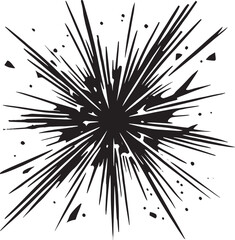 Obraz premium Glass Crack shape element silhouette vector illustration isolated on a white background