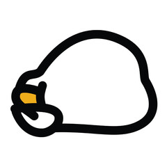 illustration of various funny duck behaviors with line art theme