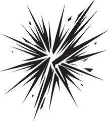 Obraz premium Glass Crack shape element silhouette vector illustration isolated on a white background