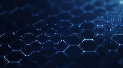 biomedical background of blue hexagon