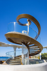 Anaolos Spiral Viewing Platform at the Antasia Beach Club in Paphos, Cyprus