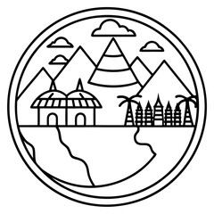 Destined Journeys: Vector Art Illustration