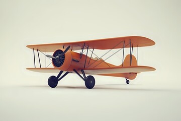Vintage Biplane: A Classic Aircraft Soaring Through the Sky with Grace and History