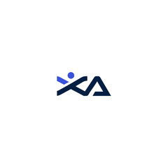 XA logo monogram. Minimalist and timeless design. Usable for Business sport, technology, fashion, digital And future creative