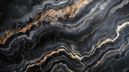 Fototapeta premium dramatic dark slate texture rich black and grey natural stone background with intricate mineral patterns and luxurious surface detail