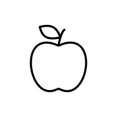 Apple icon vector. Apple sign and symbols for web design.