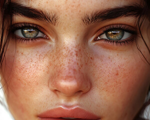 Fototapeta premium Close-up photo of beautiful woman