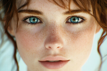 Fototapeta premium Close-up photo of beautiful woman