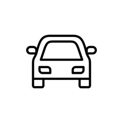 Car icon vector. car sign and symbol. small sedan