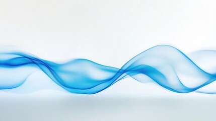 dynamic light trail photography luminous blue energy beams creating abstract patterns against pure white background with motion blur effect