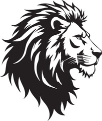 Obraz premium lion head vector illustration