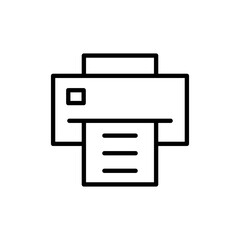 Print icon vector. printer sign and symbol