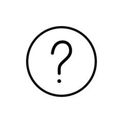 Question icon vector. question mark sign and symbol