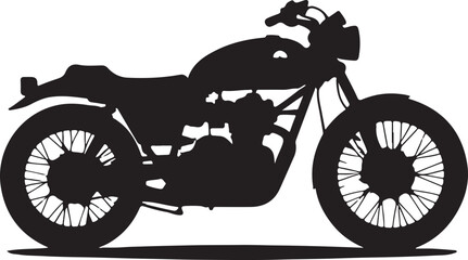 Fototapeta premium silhouette of a motorcycle