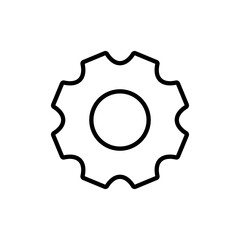 Setting icon vector. Cog sign and symbol. Gear Sign