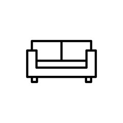 Sofa icon vector. sofa sign and symbol. furniture icon