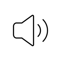 Speaker icon vector. volume sign and symbol. loudspeaker icon. sound symbol