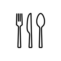 spoon and fork icon vector. spoon, fork and knife icon vector. restaurant sign and symbol