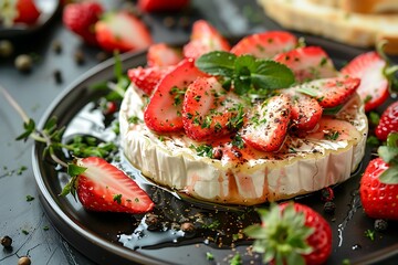 strawberry and chocolate cake
