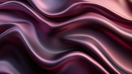 Obraz premium Opulent deep burgundy silk satin with smooth line stripes and a glossy, gradient shine