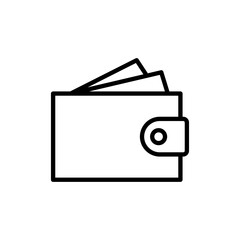Wallet icon vector. wallet sign and symbol