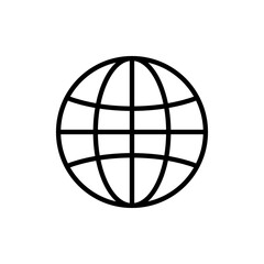 Web icon vector. go to web sign and symbol. web click icon. Global search icon