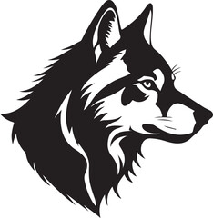 Obraz premium vector illustration of wolf head