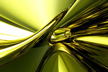 Golden Abstract 3D Background