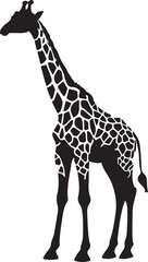 Naklejka premium giraffe silhouette vector