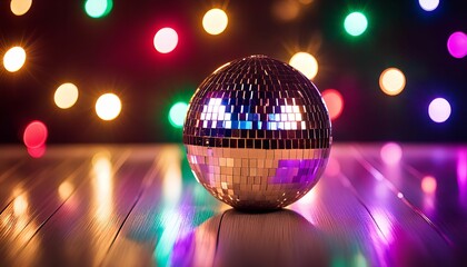 Obraz premium Disco Ball on a Dance Floor
