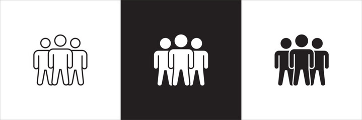 Fototapeta premium Business leadership icon. Manager icons. Icon symbol of leader, professional, mentor, motivation, teamwork, team, group, empowering, person, employee