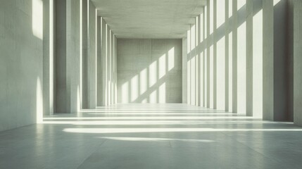 Obraz premium Modern Minimalist Interior with Directional Light