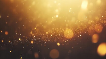 Obraz premium ethereal golden light burst with sparkling particles creating magical atmospheric effect perfect for spiritual or fantasy backgrounds