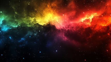 Vibrant Abstract Colorful Space Background