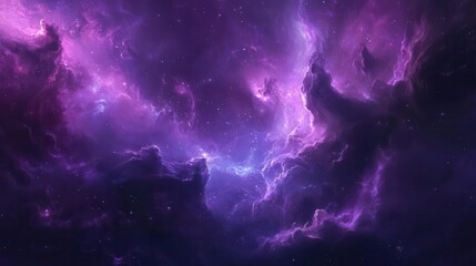 Fototapeta premium ethereal purple cloud formation creating dreamlike sky sanctuary with soft light and mystical atmosphere for perfect relaxation