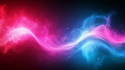 Vibrant Abstract Waves in High Contrast Colors